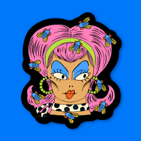 Fly Girl Sticker