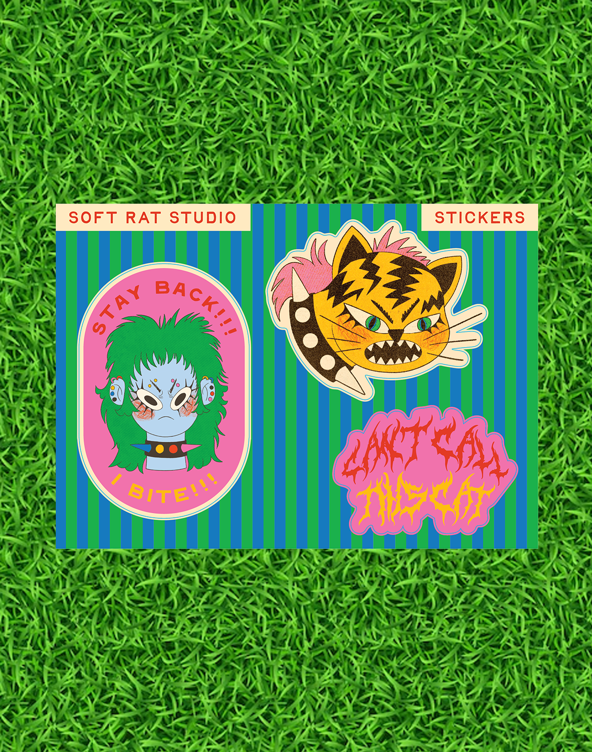 I Bite Vinyl Sticker Sheet