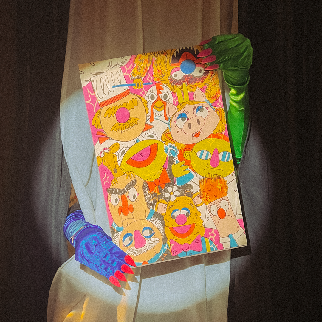 Crazy Friends Art Print