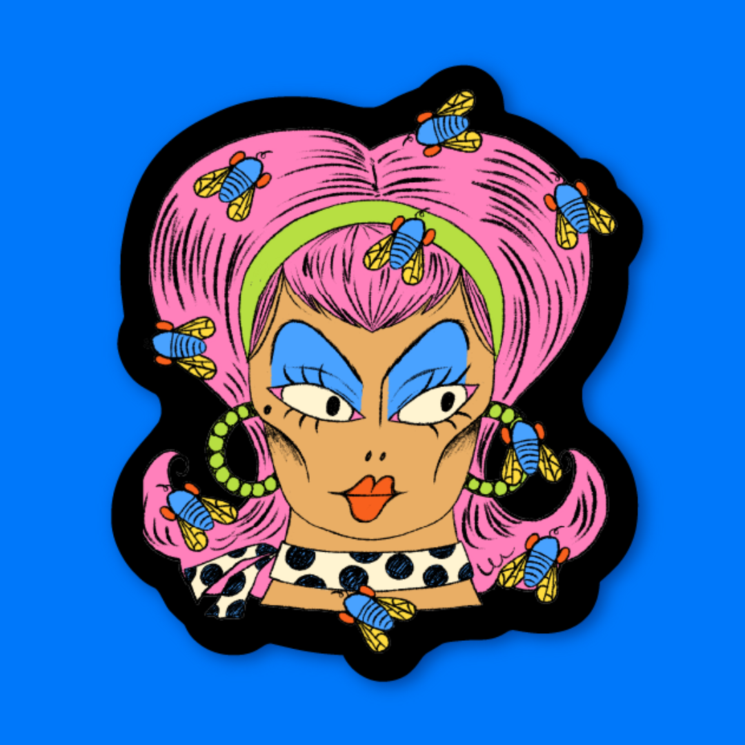 Fly Girl Sticker