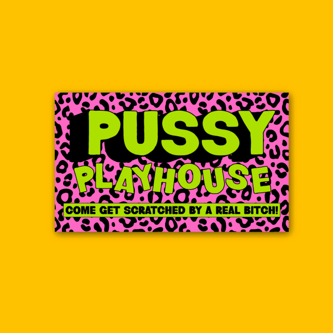 Pussy Playhouse Sticker
