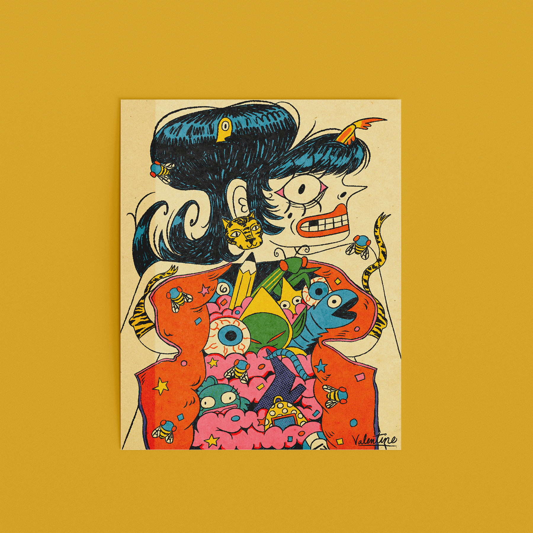 What's Inside a Girl? Art Print