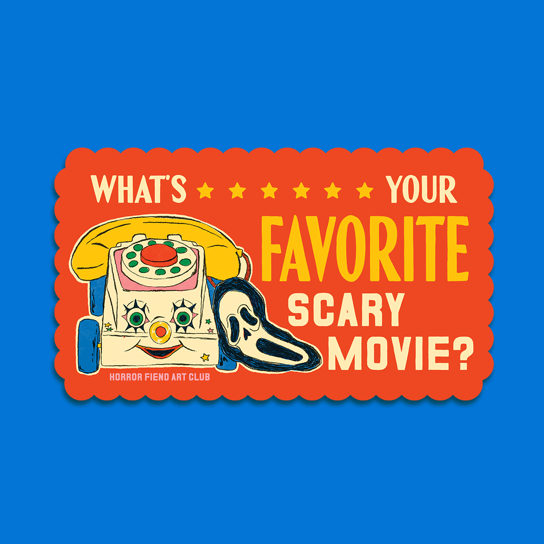 Favorite Scary Movie Sticker