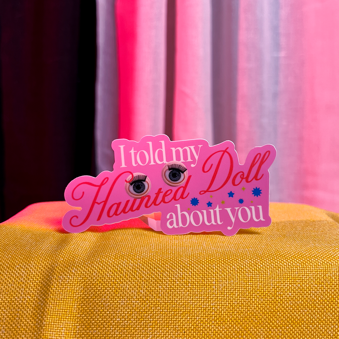 Haunted Doll Sticker