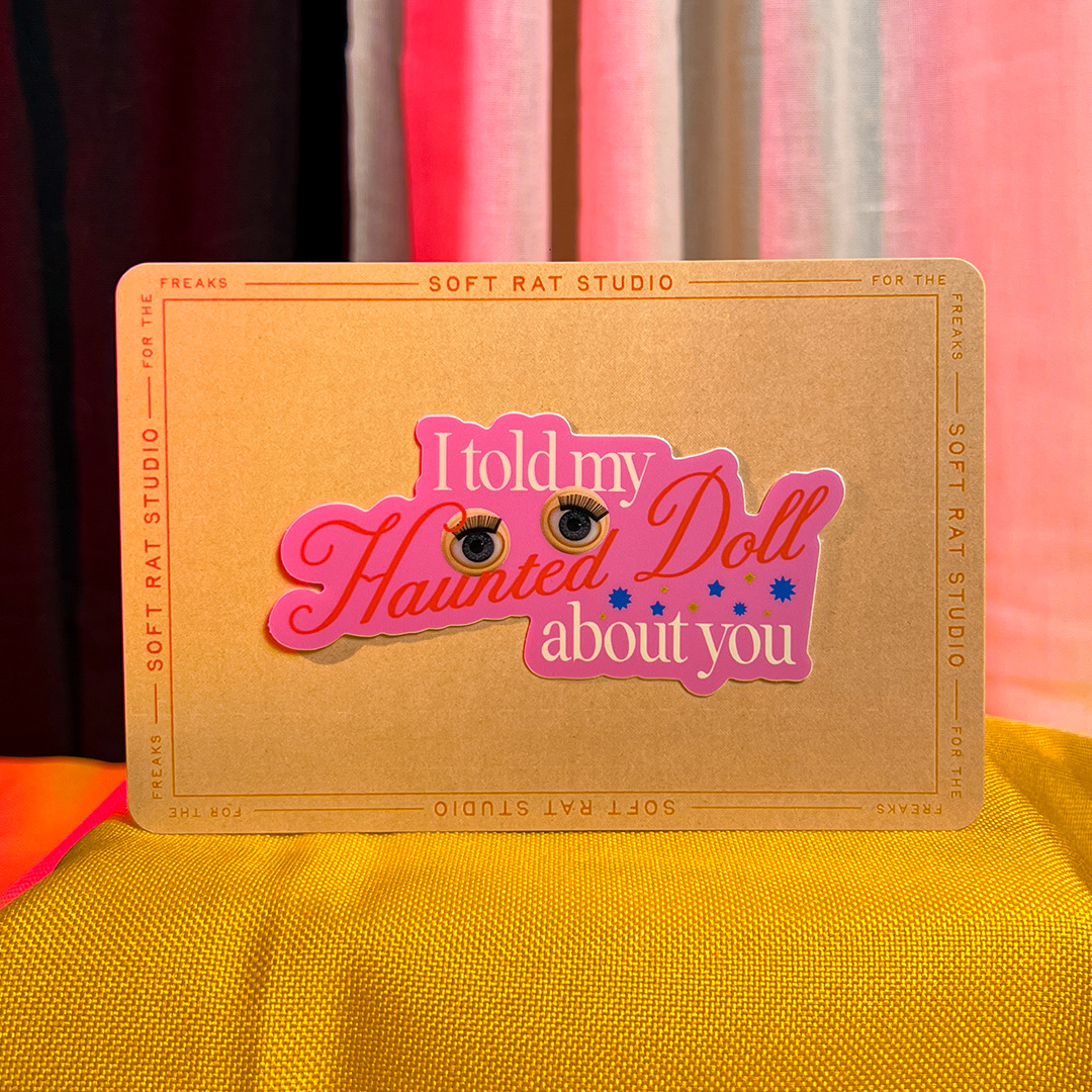 Haunted Doll Sticker