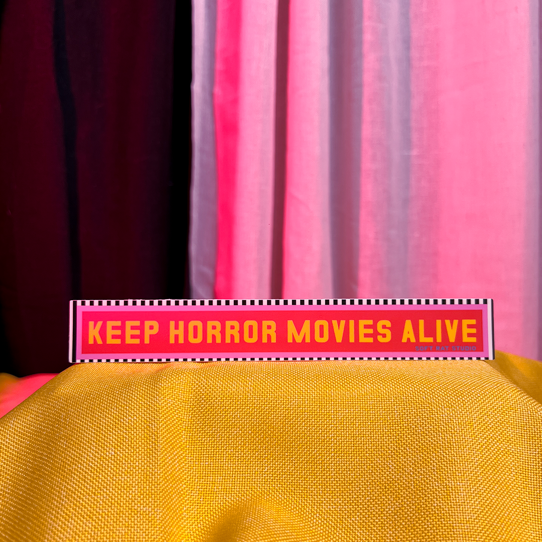 Keep Horror Alive Long Sticker