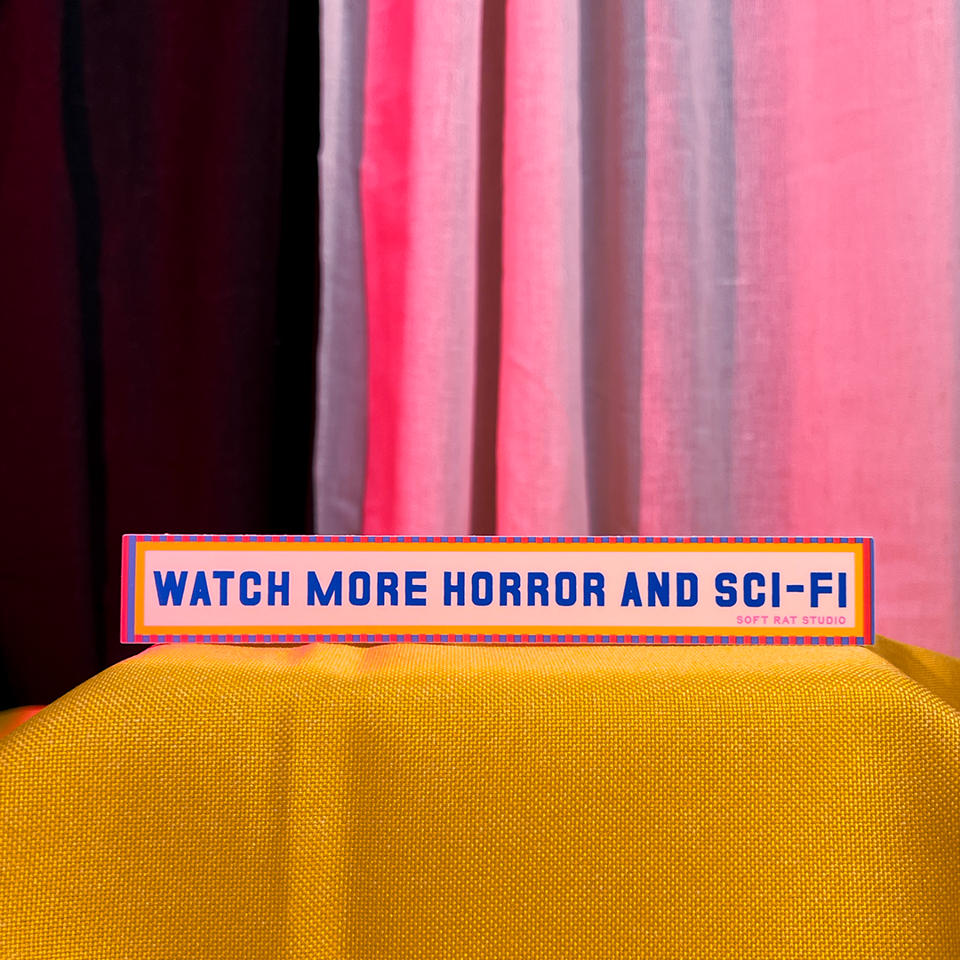 More Horror and Sci-Fi Long Sticker