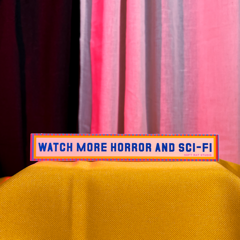 More Horror and Sci-Fi Long Sticker