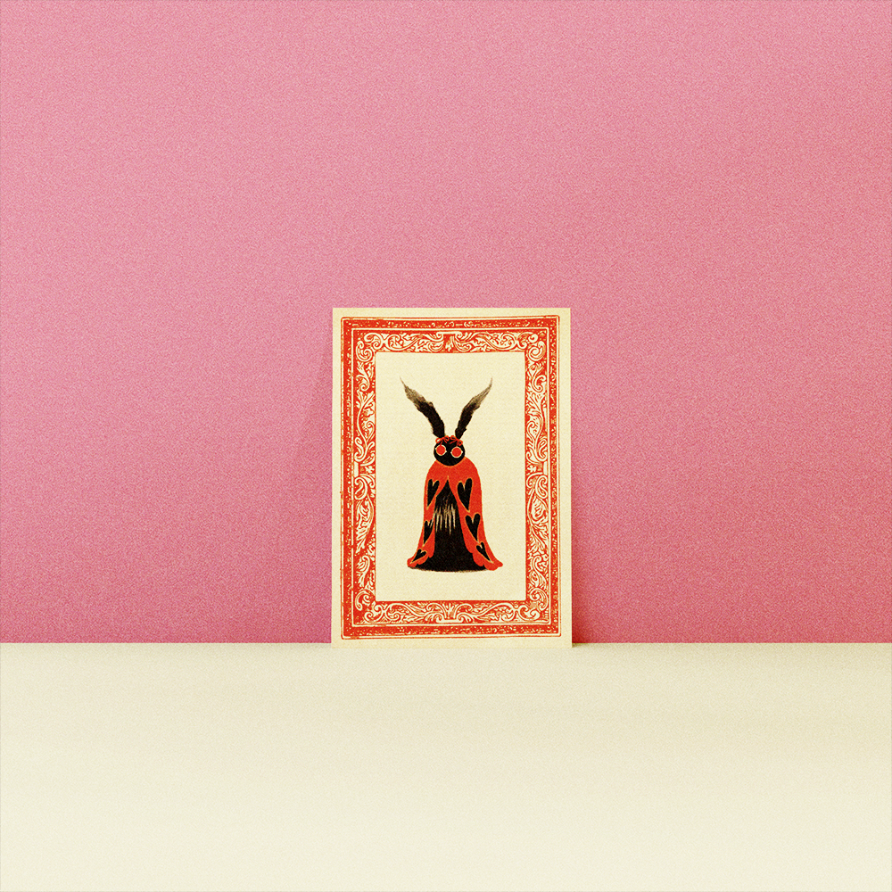 Romantic Mothman Art Print