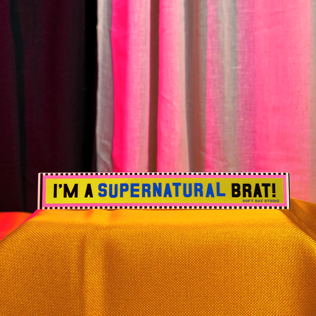 Supernatural Brat Long Sticker