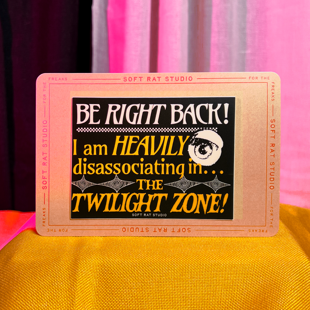 Disassociating Sticker