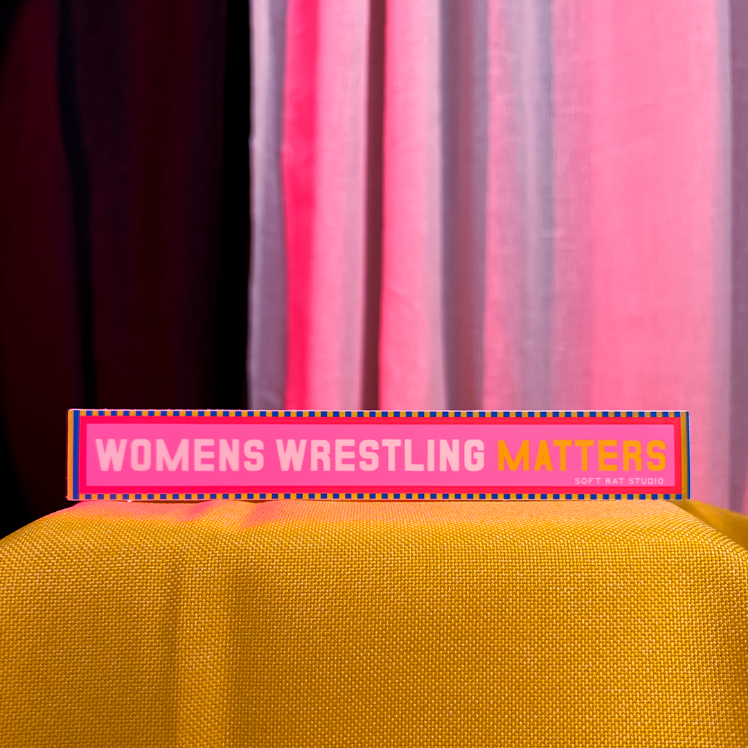Women's Wrestling Long Sticker